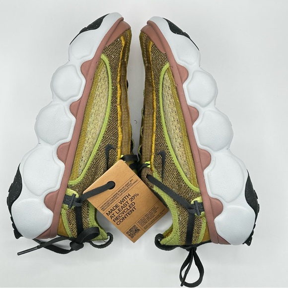 Women’s Nike Flyknit Bloom Pear Grey Bronzine FD2149 300 New - Picture 8 of 13